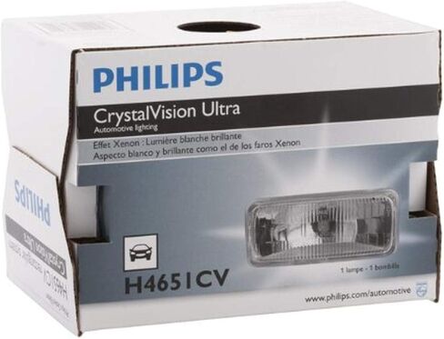 فيليبس H6024 CrystalVision مصباح هالوجين فائق الترقية بمظهر زينون، عبوة واحدة in Saudi Arabia