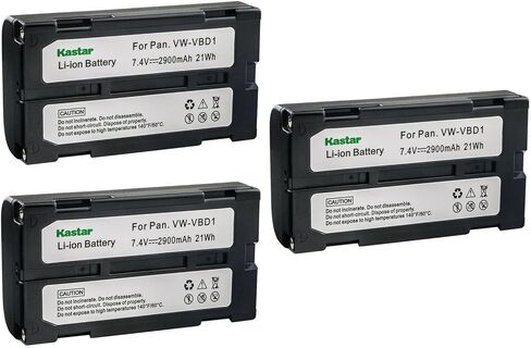 Kastar 1-Pack VW-VBD1 Battery Replacement for Hitachi VM-H755LA, VM-H765LA, VM-H768LE, VM-H775LE, VM-H835LA, VM-H845L, VM-H845LA, VM-H855LA, VM-H955LA, VM-BPL13, VM-BPL27, VM-BPL30, VM-BPL60 in Saudi Arabia