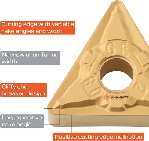 CNMG431 Cnmg120404 Carbide Inserts CVD Coated for Lathe Turning Tool, 10 pcs in Saudi Arabia