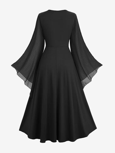 ROSE GAL Rosegal Plus Size Women Renaissance Costume Victorian Medieval Fairy Bell Sleeves Irish Halloween Cosplay Dress in Saudi Arabia