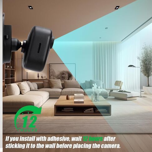 3 Pack Ring Indoor Cam Adhesive Wall Mount, Strong VHB Stick On,No Drilling Mounting Bracket for Ring Camera or Screw,Two Ways Installation in Saudi Arabia