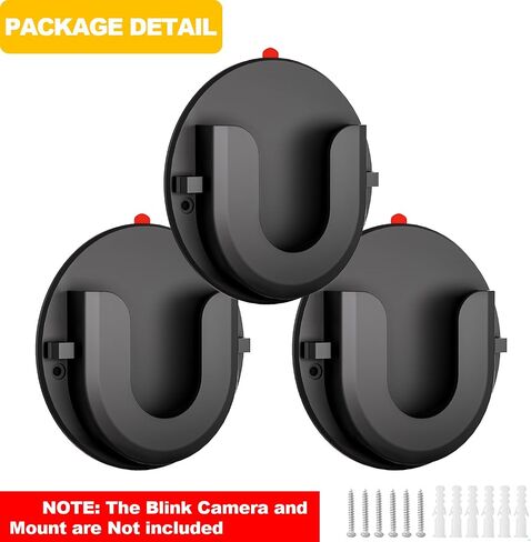 3 Pack Ring Indoor Cam Adhesive Wall Mount, Strong VHB Stick On,No Drilling Mounting Bracket for Ring Camera or Screw,Two Ways Installation in Saudi Arabia