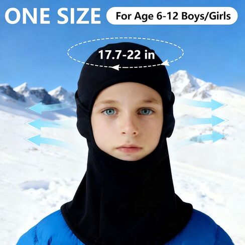 Kids Balaclava Ski Mask (2 Pack), Cold Weather Windproof Face Mask Winter for Skiing Snowboarding Cycling Boys Girls in Saudi Arabia