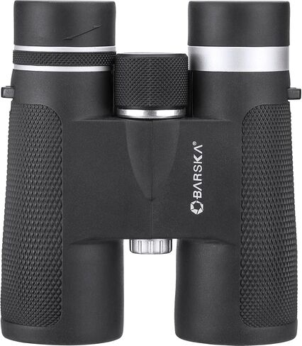 BARSKA 16x32mm Lucid View Compact Binoculars with BK-7 Roof Prisms, Fully Coated Optics, Center Focus, Rubber Armor Grip – Lightweight for Hiking, Bird Watching, Travel in Saudi Arabia