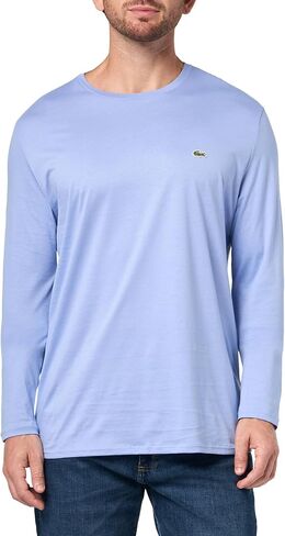 Lacoste Men's Crew Neck Long Sleeve Regular Fit Classic T-Shirt in Saudi Arabia