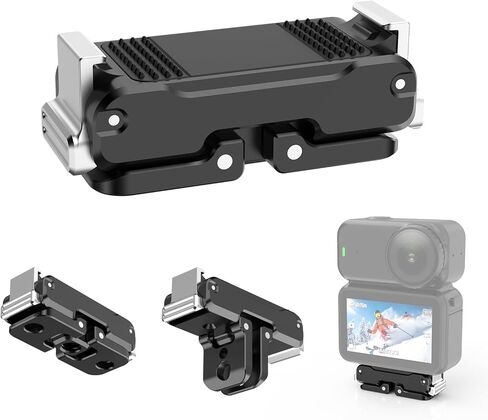 Osmo Pocket3 Magnetic Mount Stand, for DJI Osmo Pocket 3 Action Camera Accessories Adapter Clamp Magnet Suction Case Holder on Desktop, Vertical Surface, 180° Adjustable Handle Mount in Saudi Arabia