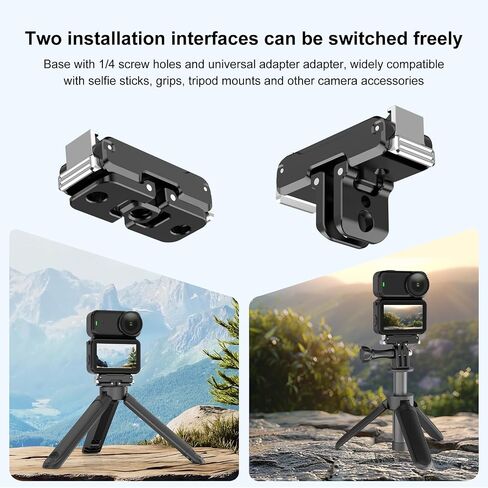 Osmo Pocket3 Magnetic Mount Stand, for DJI Osmo Pocket 3 Action Camera Accessories Adapter Clamp Magnet Suction Case Holder on Desktop, Vertical Surface, 180° Adjustable Handle Mount in Saudi Arabia