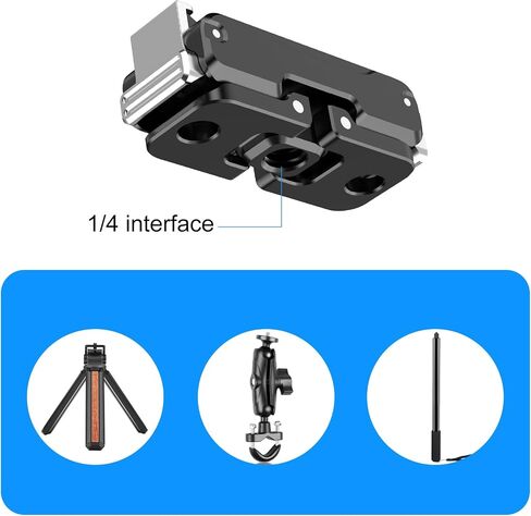 Osmo Pocket3 Magnetic Mount Stand, for DJI Osmo Pocket 3 Action Camera Accessories Adapter Clamp Magnet Suction Case Holder on Desktop, Vertical Surface, 180° Adjustable Handle Mount in Saudi Arabia