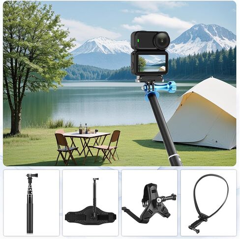Osmo Pocket3 Magnetic Mount Stand, for DJI Osmo Pocket 3 Action Camera Accessories Adapter Clamp Magnet Suction Case Holder on Desktop, Vertical Surface, 180° Adjustable Handle Mount in Saudi Arabia