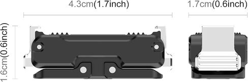 Osmo Pocket3 Magnetic Mount Stand, for DJI Osmo Pocket 3 Action Camera Accessories Adapter Clamp Magnet Suction Case Holder on Desktop, Vertical Surface, 180° Adjustable Handle Mount in Saudi Arabia