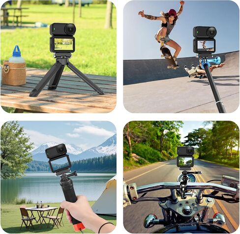 Osmo Pocket3 Magnetic Mount Stand, for DJI Osmo Pocket 3 Action Camera Accessories Adapter Clamp Magnet Suction Case Holder on Desktop, Vertical Surface, 180° Adjustable Handle Mount in Saudi Arabia