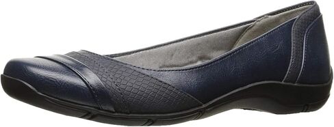 LifeStride Womens Dig Flat, Black, 8 Wide US in Saudi Arabia