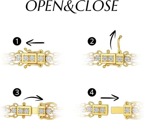 Cicy Bell Womens 14k Gold Plated Link Bracelets Double Layered Cubic Zirconia Tennis Bracelets Fashion Vacation Jewelry Gifts for Mom Friends in Saudi Arabia