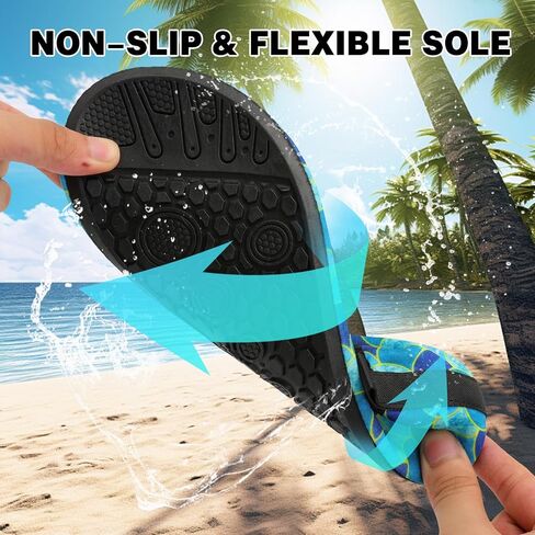 Water Shoes for Women Men Slip-on Barefoot Aqua Yoga Socks for Swim Pool Beach Surf River in Saudi Arabia