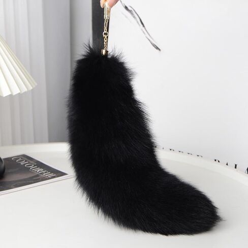 Faux Fur Fox Tail Key Chain Costume Fur Cosplay Handbag Accessory Fashion Furry Tail in Kuwait