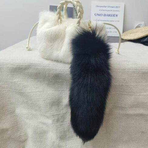 Faux Fur Fox Tail Key Chain Costume Fur Cosplay Handbag Accessory Fashion Furry Tail in Kuwait