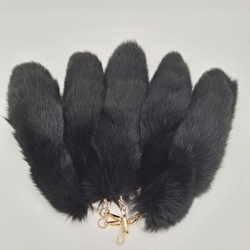 Faux Fur Fox Tail Key Chain Costume Fur Cosplay Handbag Accessory Fashion Furry Tail in Kuwait