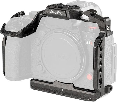 SmallRig All-Round Protective Cage Kit for Panasonic S1R II/S1 II/S1 IIE, with Top Handle & Cable Clamp, Built in Quick Release Plate for Arca-Swiss, Cold Shoe Mount, Strap Slots - 5503 in Saudi Arabia