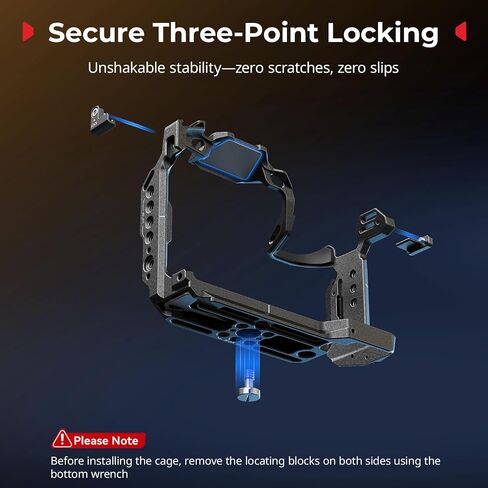 SmallRig All-Round Protective Cage Kit for Panasonic S1R II/S1 II/S1 IIE, with Top Handle & Cable Clamp, Built in Quick Release Plate for Arca-Swiss, Cold Shoe Mount, Strap Slots - 5503 in Saudi Arabia