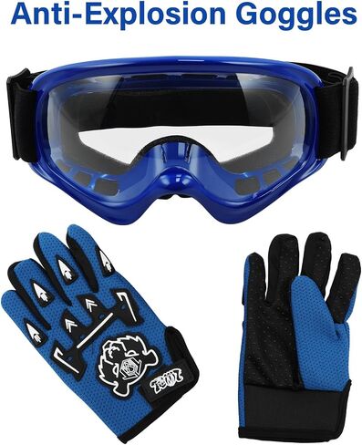 SLMOTO Dot Youth & Kids Motocross Offroad Street Helmet Motorcycle Helmet Dirt Bike Motocross ATV Helmet+Goggles+Gloves Pink Butterfly Design in Saudi Arabia