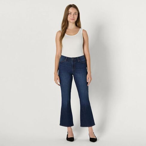 Amazon Essentials Women's Medium Stretch Mid-Rise Kick Crop Jean in Saudi Arabia