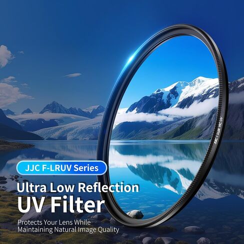 JJC 49mm Ultra-Low Reflectivity UV Filter Lens Protection for Canon RF-S 18-45mm f/4.5-6.3, EF-M 15-45mm f/3.5-6.3 is STM, EF 50mm f1.8, Sony E 55-210mm f4.5-6.3 Lens & More 49mm Filter Thread Lenses in Saudi Arabia