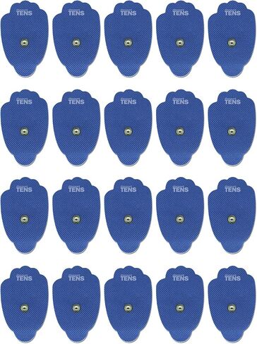 HiDow Compatible Replacement TENS Electrodes, Premium Quality Large Electrode Pads for Hi-Dow TENS Units, 5 Pair of Snap TENS Unit Electrodes (10 TENS Unit Pads), Discount TENS Brand in Kuwait