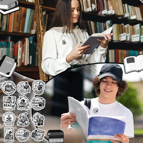 Bookish Pin Book Enamel Pins Book Club Gifts for Jackets Hats Christmas Stuffers Gift for Bookworms Librarians Readers Students Educators Books Lover Friends Collectors in Saudi Arabia