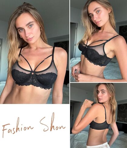 Avidlove Bralettes للنساء Underwire الدانتيل الأزهار حمالة الصدر تي شيرت الملابس الداخلية حمالة الصدر اليومية in Saudi Arabia