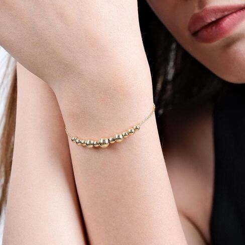MIONZA 18K الذهب فيرميل عين الشر كبح سلسلة سوار للنساء، سوار سلسلة الكوبية، الكوبية الارتباط سلسلة كبح أساور المجوهرات هدية لها in Kuwait