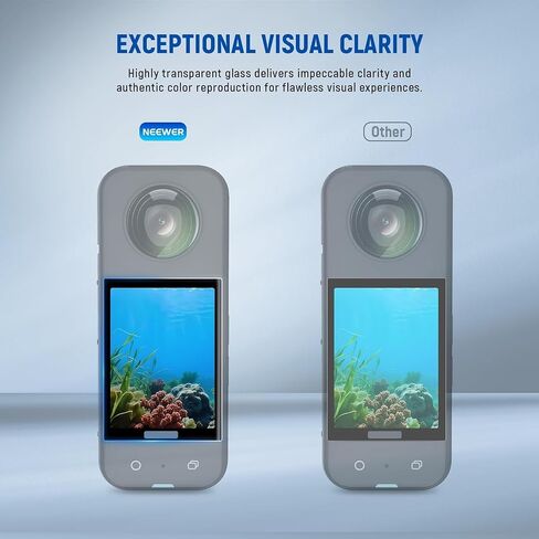 Neewer Pocket 3 Screen Protector Kit (2 Pack) متوافقة مع DJI Osmo Pocket 3 ملحقات التحرير والسرد Creator ، 9H HD مضاد للخلع الزجاجي. in Saudi Arabia