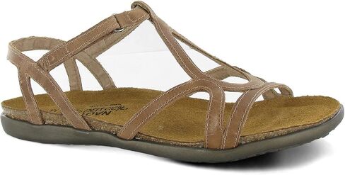 Naot Footwear Womens Sophia Sandal Black Velvet Nubuck/Jet Black Leather/Black Crinker Patent Leather -9-9.5 M US in Kuwait