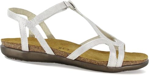 Naot Footwear Womens Sophia Sandal Black Velvet Nubuck/Jet Black Leather/Black Crinker Patent Leather -9-9.5 M US in Kuwait