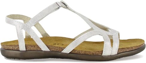 Naot Footwear Womens Sophia Sandal Black Velvet Nubuck/Jet Black Leather/Black Crinker Patent Leather -9-9.5 M US in Kuwait