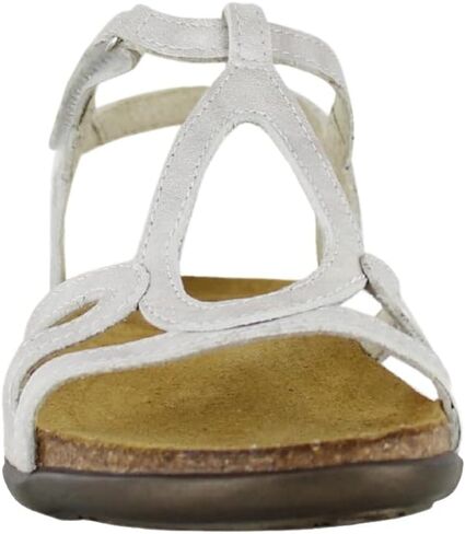 Naot Footwear Womens Sophia Sandal Black Velvet Nubuck/Jet Black Leather/Black Crinker Patent Leather -9-9.5 M US in Kuwait
