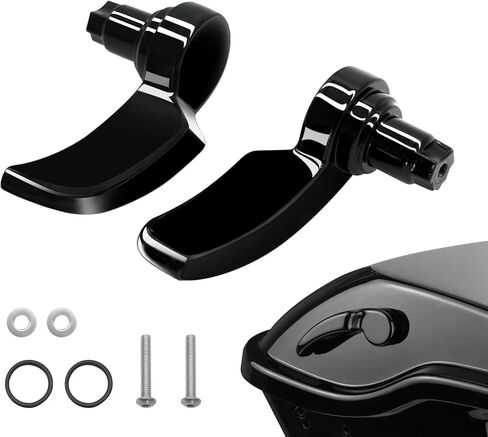 Saddlebag Latches, Chrome Saddle Bag Latch Handle Lifer Compatible for Harley DavidsonStreet Glide Road King Road Glide Electra Glide Ultra Classic 2014-2024 in Saudi Arabia