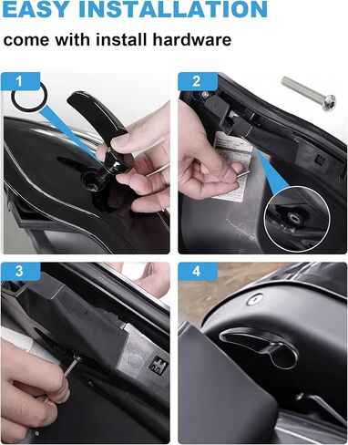 Saddlebag Latches, Chrome Saddle Bag Latch Handle Lifer Compatible for Harley DavidsonStreet Glide Road King Road Glide Electra Glide Ultra Classic 2014-2024 in Saudi Arabia