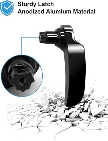 Saddlebag Latches, Chrome Saddle Bag Latch Handle Lifer Compatible for Harley DavidsonStreet Glide Road King Road Glide Electra Glide Ultra Classic 2014-2024 in Saudi Arabia
