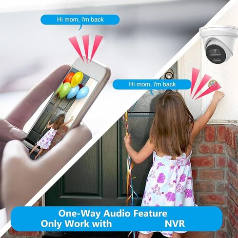 EKI-K82T46 8 Channel IP Camera System, 4K 8ch PoE NVR Kits 2TB HDD + 6 x 4MP IP Turret Cameras, 2.8mm H.265+, 120dB WDR, EXIR 2.0 with 100ft in Saudi Arabia
