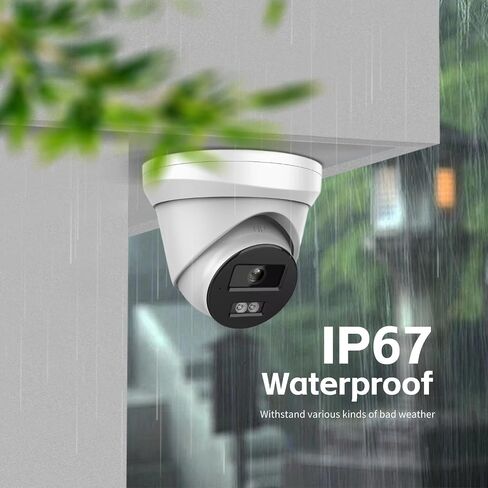 EKI-K82T46 8 Channel IP Camera System, 4K 8ch PoE NVR Kits 2TB HDD + 6 x 4MP IP Turret Cameras, 2.8mm H.265+, 120dB WDR, EXIR 2.0 with 100ft in Saudi Arabia