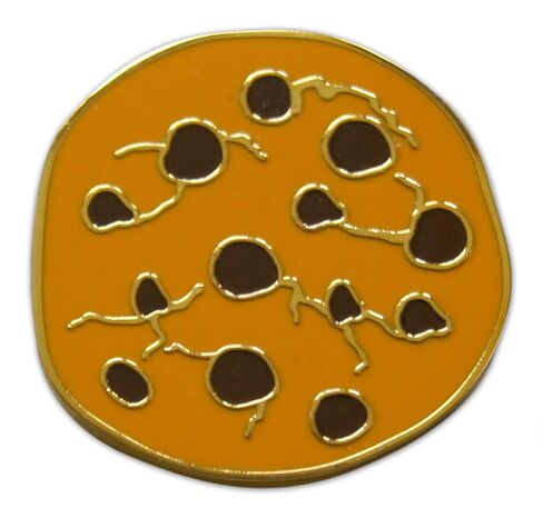 Novel Merk Cookie & Baking - رجل خبز الزنجبيل، رقاقة الشوكولاتة، الحظ، أو دبوس طية صدر السترة الآخر، دبوس القبعة وربطة العنق مع قابض خلفي in Kuwait