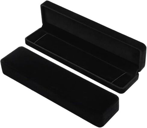 2 Pack Long Velvet Jewelry Chain Necklace Box Set, Bracelet Storage Case, Jewelry Display Box for Wedding, Engagement,Proposal, Birthday and Anniversary, Green in Saudi Arabia