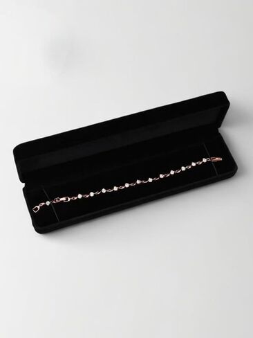 2 Pack Long Velvet Jewelry Chain Necklace Box Set, Bracelet Storage Case, Jewelry Display Box for Wedding, Engagement,Proposal, Birthday and Anniversary, Green in Saudi Arabia