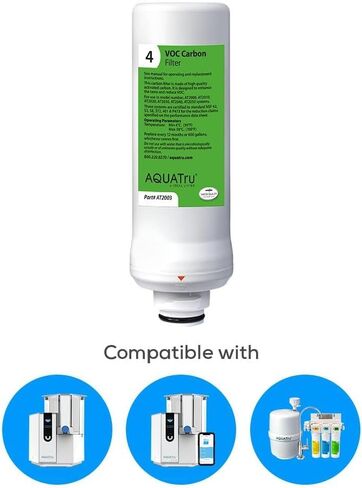 AquaTru - 1 Year Combo Pack - Includes 2 Pre-Filters & 1 Carbon Filter for Reverse Osmosis Water Purifier (for AquaTru Classic, Connect & Under Sink AquaTru Water Purifier Filter) in Saudi Arabia