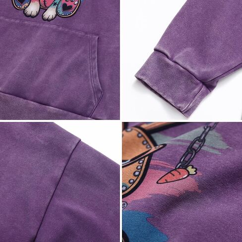 بلوفر رجالي كبير الحجم بقلنسوة للجنسين، سوياتشيرتس برسوم جرافيك، هوديس كاجوال، تونيك كاجوال، ملابس الشارع الشهير، قمة جمالية in Kuwait