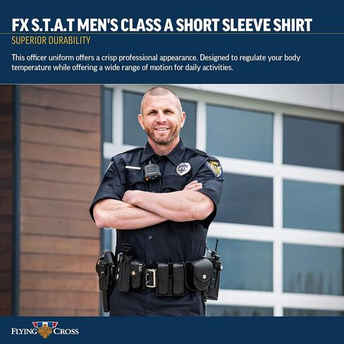 FX STAT Mens Law Enforcement Shirts, Police Uniform, Sheriff, Fire Department, Paramedic, Class A Short Sleeve in Saudi Arabia