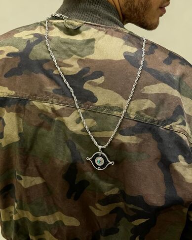 Strength Sword Necklace -Stainless Steel Cross/Sword/Sun/Evil Eye-Fun Inspirational Pendant Necklace,Spiritual Jewelry Gifts for Men Women in 24+ inch Chain in Saudi Arabia