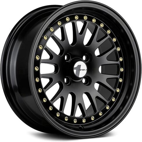 AV18 15x8 Offset 25 4x100 Hub 73.1 أسود مع وجوه برونزية in Saudi Arabia