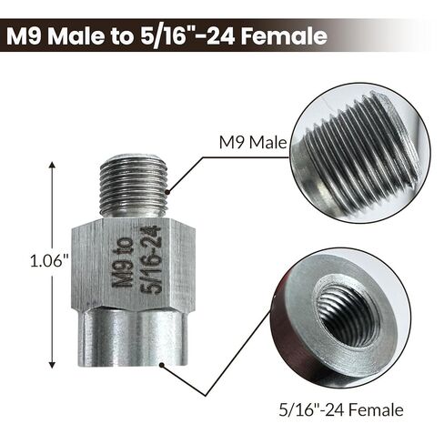 3 "خطاف وسادة الدعم وحلقة لصنفرة/تلميع ، M9 انعطف 5/16-24 محول ترابط الرملي سداسي سداسي ، لميلووكي M12 بيلد/صندل مع خيط المغزل M9 in Kuwait