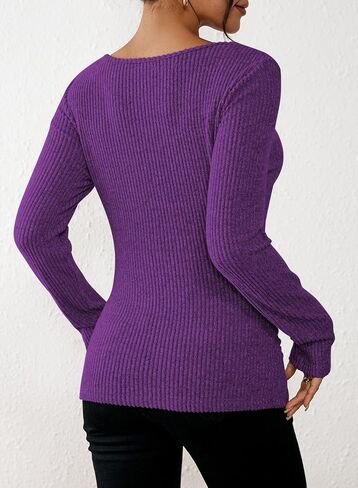 Pink Queen 2025 Fall Cowl Neck Tops for Women Long Sleeve Ruched Slim Fit Ribbed Trendy Shirts in Saudi Arabia